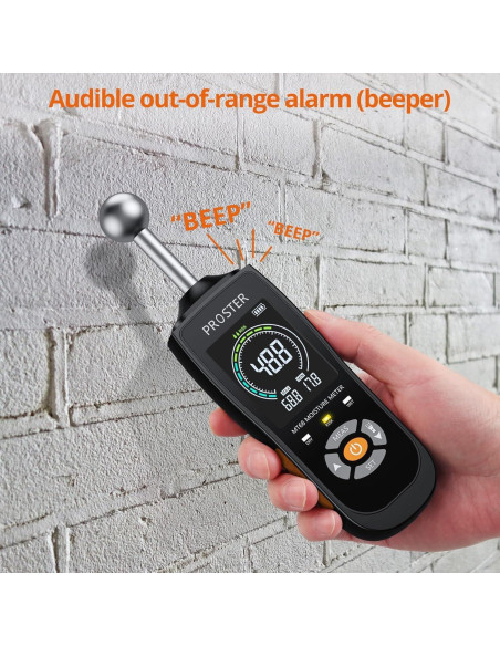 Medidor de Humedad Proster MT68 No Destructivo LCD Color 20-40mm