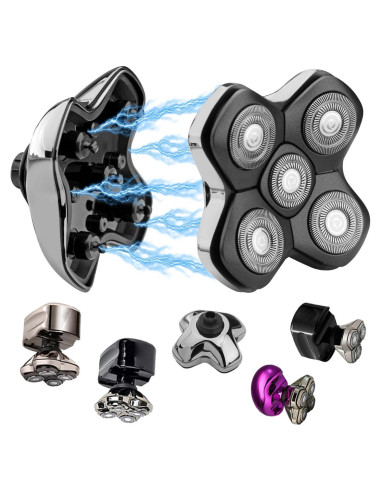 Cabezal de Afeitar Magnético 5 Cuchillas SOLASKY para Skull Shaver