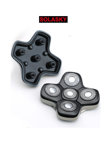 Cabezal de Afeitar Magnético 5 Cuchillas SOLASKY para Skull Shaver