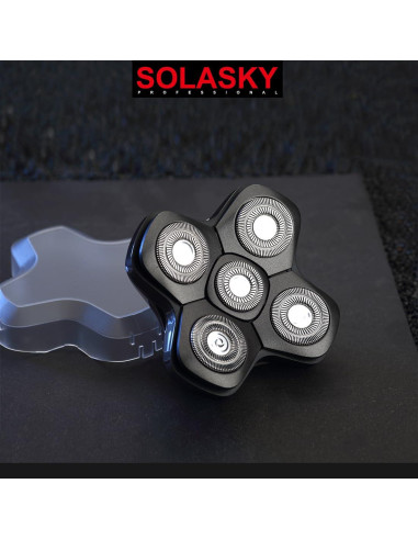 Cabezal de Afeitar Magnético 5 Cuchillas SOLASKY para Skull Shaver