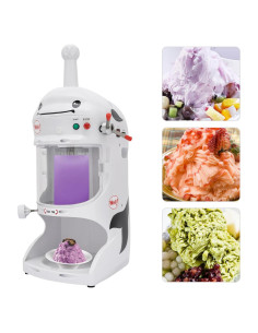 Máquina de Raspado de Hielo 350W Cherishop, Grosor Ajustable