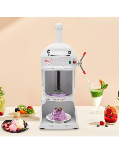 Máquina de Raspado de Hielo 350W Cherishop, Grosor Ajustable