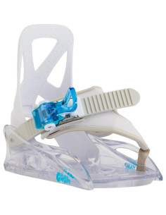 Fijaciones de snowboard Burton Grom Disc para niños - Blanco 2