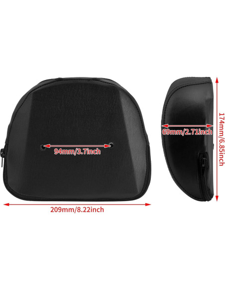 Cojín de Respaldo HDBUBALUS para Motocicleta Harley XL883/XL1200 2004-2023