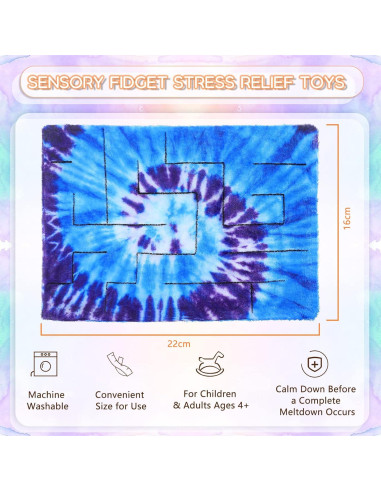 Alfombra Sensorial Antiestrés Youyole Laberinto 22x16 cm