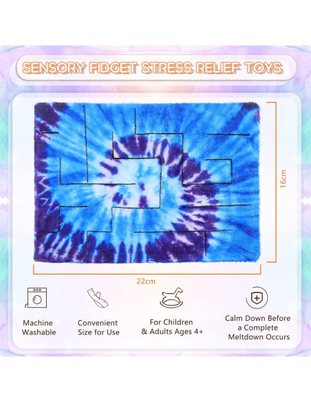 Alfombra Sensorial Antiestrés Youyole Laberinto 22x16 cm