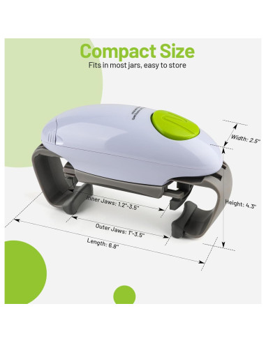 Abrebotellas Eléctrico Geyrut Automático para Manos Débiles