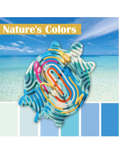 Tablero Sensorial Antiestrés NiuZi-cao Tortuga Marina 19.8x14.5cm 2