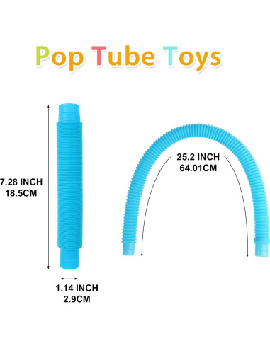 Tuberías Pop ANTDECOUS 12 Piezas Juguete Sensorial Grande