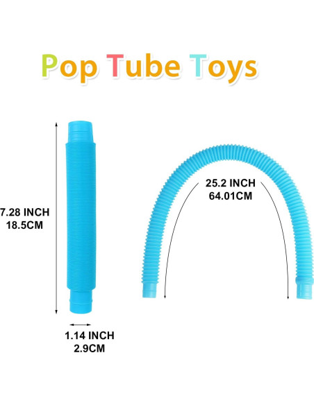 Tuberías Pop ANTDECOUS 12 Piezas Juguete Sensorial Grande