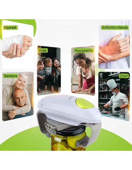 Abrebotellas Eléctrico Geyrut Automático para Manos Débiles