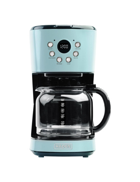 Cafetera Programable Haden 12 Tazas Goteo Turquesa Automática