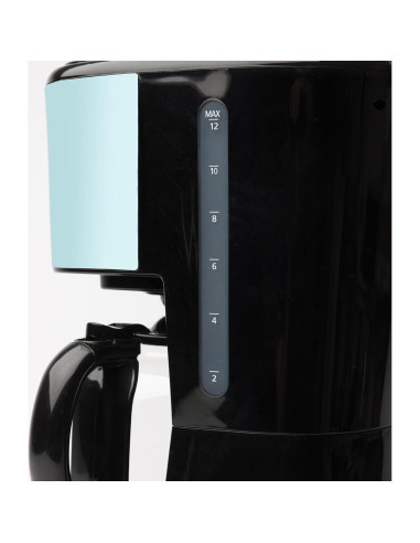 Cafetera Programable Haden 12 Tazas Goteo Turquesa Automática