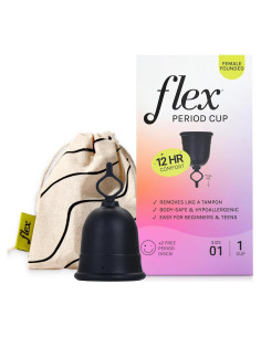 Copa Menstrual Flex Cup Tamaño 01 + 2 Discos Menstruales Gratis