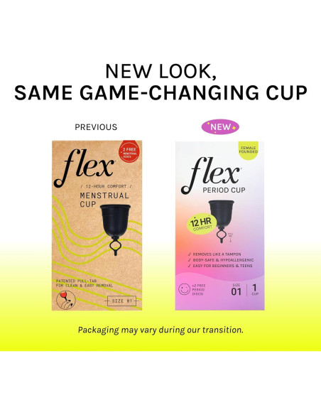 Copa Menstrual Flex Cup Tamaño 01 + 2 Discos Menstruales Gratis