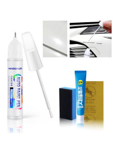 Bolígrafo de Pintura Retoque BXQATMB 12ml Blanco Metálico