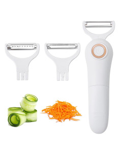 Pelador Eléctrico Marsrut 3 en 1 Automático para Frutas y Verduras