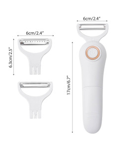 Pelador Eléctrico Marsrut 3 en 1 Automático para Frutas y Verduras 2