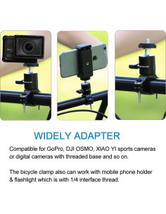 Soporte de Manillar PULUZ para Cámara de Bicicleta y Moto 2