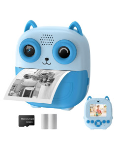 Cámara Instantánea Tosisot S5 para Niños 24MP Azul