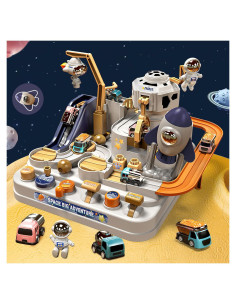 Juego de Pista de Carreras para Niños Mostop 3 Mini Coches