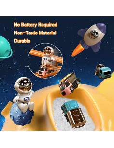 Juego de Pista de Carreras para Niños Mostop 3 Mini Coches 2