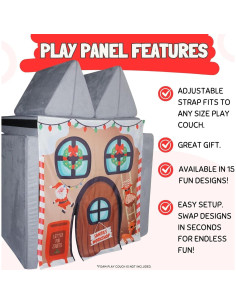 Panel de Juego Couch Swag Taller de Santa 85x94 cm 2