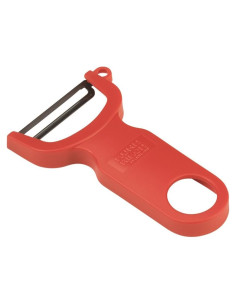 Pelador Suizo Original Kuhn Rikon Rojo - Hoja Acero Carbono