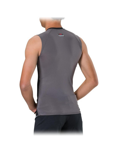 Camiseta de Compresión con Protector de Pecho McDavid Negro X-Pequeño