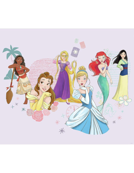 Tapiz de Pared Princesas Disney RoomMates 152x132 cm
