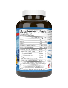 Suplemento Omega-3-6-9 Carlson, 90 Gelatinas blandas, Salud del corazón 2