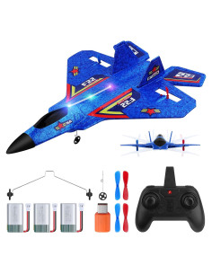 Avión RC F22 Beffkkip 32.8x25.4x7cm, Vuelo Nocturno