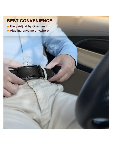 Cinturón Ratchet de Cuero Bulliant para Hombre 3.5 cm Ajustable