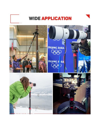 Monopie IFOOTAGE 180 cm Fibra de Carbono C180-II Profesional