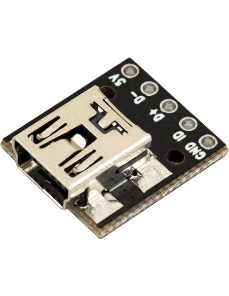 Adaptador Placa DIP a Mini USB Hembra 5 Pines - 10 Piezas