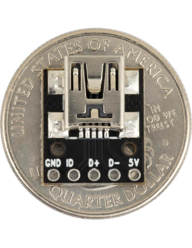 Adaptador Placa DIP a Mini USB Hembra 5 Pines - 10 Piezas