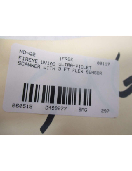 Sensor de Escáner de Llama UV Fireye UV1A3 con Cable 3m