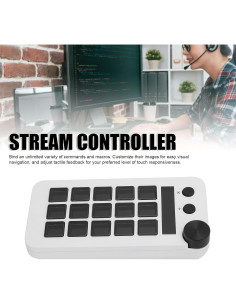 Controlador de Transmisión Wisoqu 15 Teclas Macro Personalizables 2