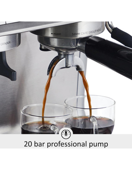 Máquina de Espresso GarveeHome SX-RQ-KJF 20 Bar con Molinillo