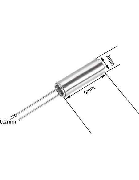 30 Osciladores de Cristal de Cuarzo 32.768kHz 2x6mm ZZHXSM