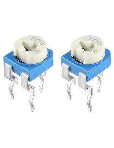 Potenciometro Ajustable 1M Ohm uxcell 20 Pcs Cermet DIP