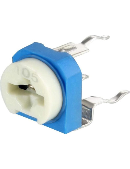 Potenciometro Ajustable 1M Ohm uxcell 20 Pcs Cermet DIP