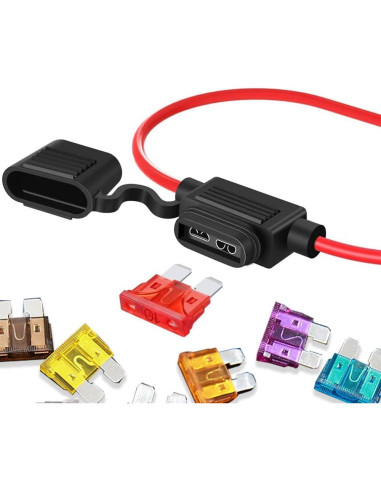 Kit de 70 Fusibles Estándar DWARFOO 2A-30A Coloridos para Auto