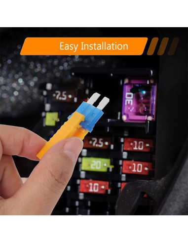 Kit de 70 Fusibles Estándar DWARFOO 2A-30A Coloridos para Auto