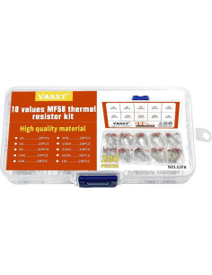 10 Termistores NTC MF58 1K-1M Ohm 3950B 200pcs 2