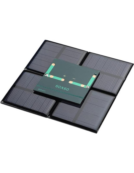 Paneles Solares Policristalinos SUNYIMA 10Pcs 5.5V 80mA 60x60mm