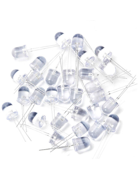 Diodos LED 10mm Rojo Chanzon 50 Piezas 2V 20mA