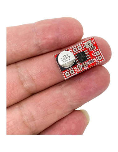 2PCS Módulo Amplificador de Micrófono Electret QINIZX LM386 750mW