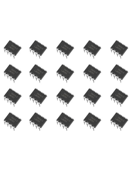 20 Comparadores de Voltaje LM393N Bajo Consumo DIP-8