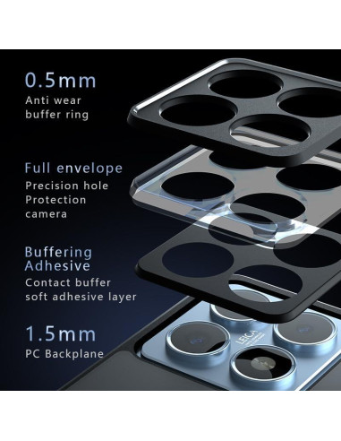 Funda Inteligente Antichoque Kukoufey para Honor 200 Negra